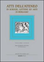 Atti dell'Ateneo di scienze, lettere ed arti di Bergamo. Vol. 74
