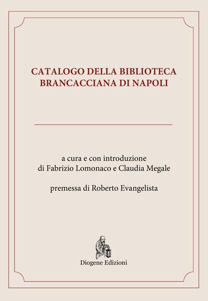 Catalogo della Biblioteca Brancacciana di Napoli - copertina
