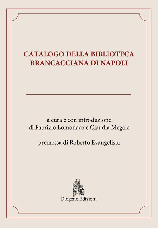 Catalogo della Biblioteca Brancacciana di Napoli - copertina