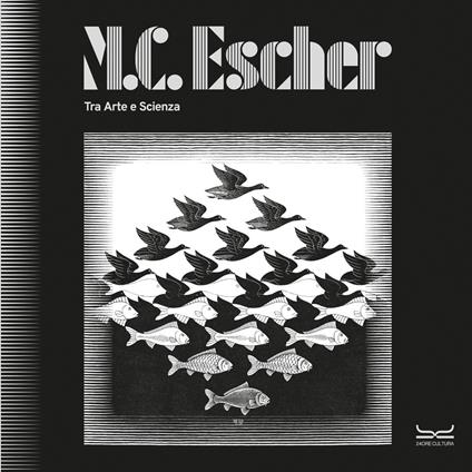 M.C. Escher. Tra arte e scienza. Catalogo della mostra (Milano, 25 settembre 2025-8 febbraio 2026). Ediz. a colori - copertina