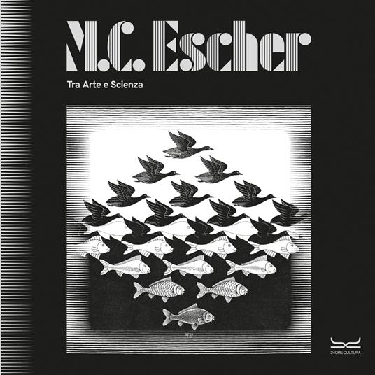 M.C. Escher. Tra arte e scienza. Catalogo della mostra (Milano, 25 settembre 2025-8 febbraio 2026). Ediz. a colori - copertina