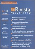 La rivista di Neldiritto (2011). Vol. 9