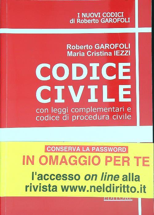 Codice civile. Con leggi complementari e codice di procedura civile