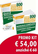Concorso cancellieri. 800 assistenti giudiziari. Manuale completo-Quiz. Con estensione online