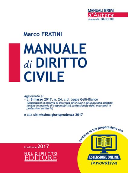 Manuale di diritto civile. Con Contenuto digitale per download e accesso on line - Marco Fratini - copertina