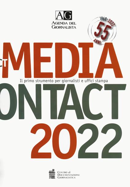 Agenda del giornalista 2022. Media contact - copertina