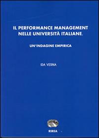 Il performance management nelle Università italiane. Un'indagine empirica - Ida Verna - copertina