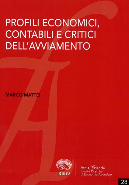 Profili economici, contabili e critici dell'avviamento - Marco Mattei - copertina