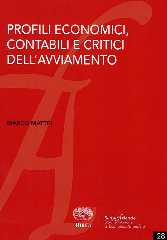 Profili economici, contabili e critici dell'avviamento - Marco Mattei - copertina