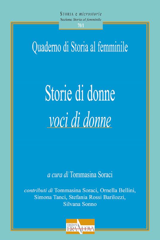 Storie di donne. Voci di donne. Quaderno di storia al femminile - copertina
