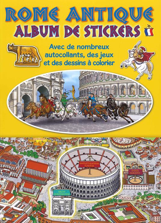 Ancient Rome. Sticker album. Ediz. francese - copertina
