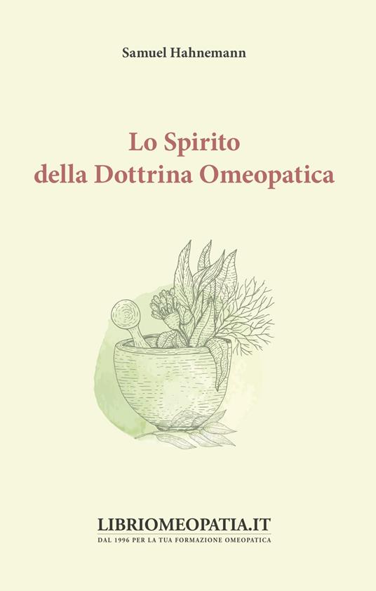 Lo spirito della dottrina omeopatica della medicina - Samuel Hahnemann - copertina