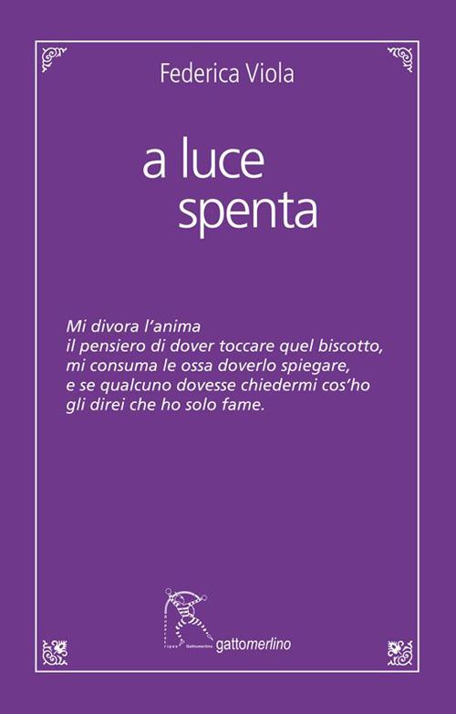 A luce spenta - Federica Viola - copertina