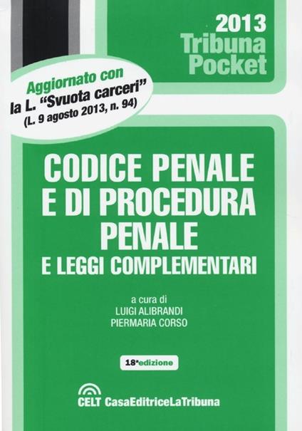 Codice penale e di procedura penale e leggi complementari - copertina
