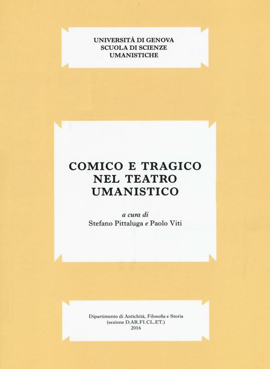 Comico e tragico nel teatro umanistico - copertina