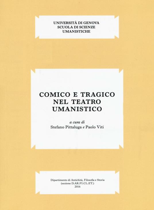 Comico e tragico nel teatro umanistico - copertina