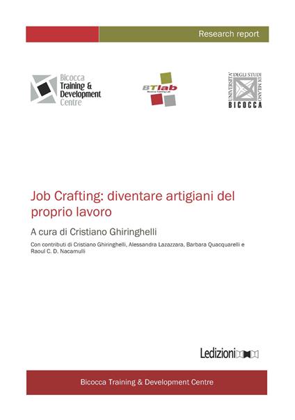 Job Crafting: diventare artigiani del proprio lavoro - copertina