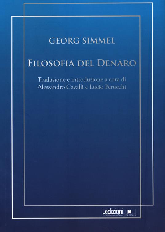 Filosofia del denaro - Georg Simmel - copertina