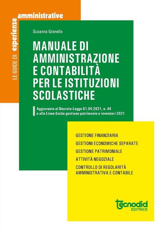 Manuale di amministrazione e contabilità per le istituzioni scolastiche - Susanna Granello - copertina