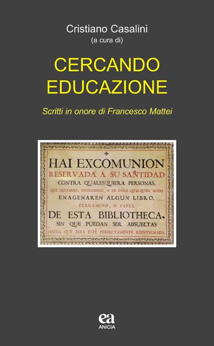 Cercando educazione. Scritti in onore di Francesco Mattei - copertina