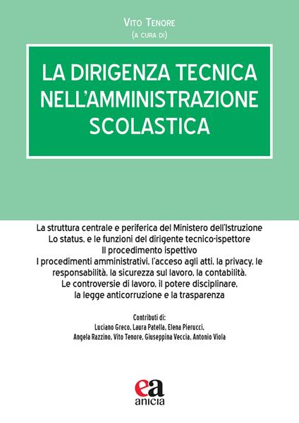La dirigenza tecnica nell'amministrazione scolastica - copertina