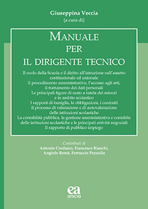 Manuale per il dirigente tecnico - copertina