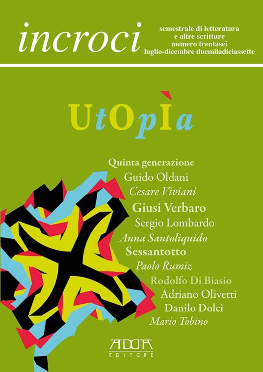 Incroci (2017). Vol. 36: Luglio-Dicembre. - Raffaele Nigro,Lino Angiuli,Daniele Maria Pegorari - copertina