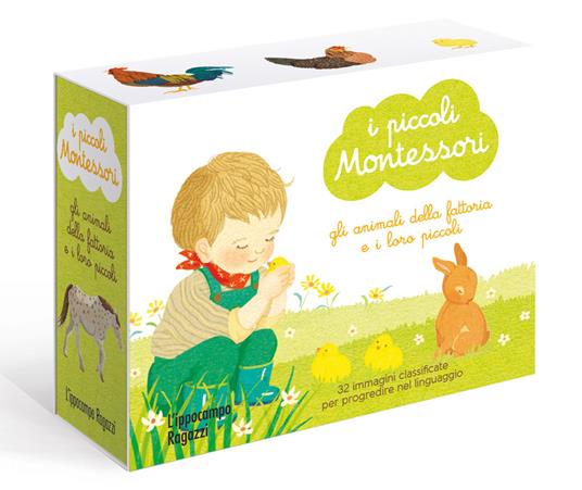 Gli animali della fattoria e i loro piccoli. I piccoli Montessori. Ediz. a colori. Con 32 Carte - Adeline Charneau - 4