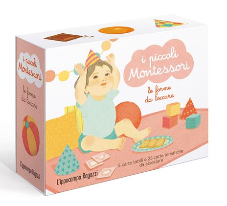 Le forme da toccare. I piccoli Montessori. Ediz. illustrata. Con 30 Carte - Delphine Roubieu - copertina
