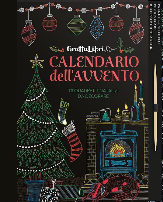 Grattalibri. Calendario dell'avvento. 10 quadretti natalizi da decorare. Con gadget - Jacqueline Colley - copertina