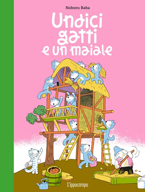 Undici gatti e un maiale. Ediz. illustrata - Noboru Baba - copertina