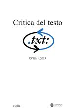 Critica del testo. Vol. 18\1
