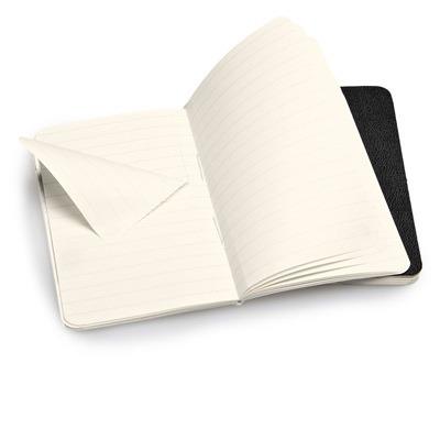 Quaderno Volant Journal Moleskine pocket a pagine bianche nero. Black. Set da 2 - 2