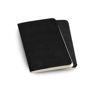 Quaderno Volant Journal Moleskine pocket a pagine bianche nero. Black. Set da 2 - 4