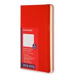 Moleskine 18 mesi Planner settimanale Horizontal Large Hard Scarlet Red