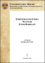 Scritti raccolti per i 70 anni di Ennio Badolati. Vol. 1
