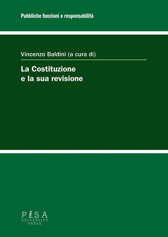 La Costituzione e la sua revisione - copertina