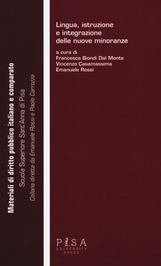 Lingua istruzione e integrazione delle nuove minoranze - copertina