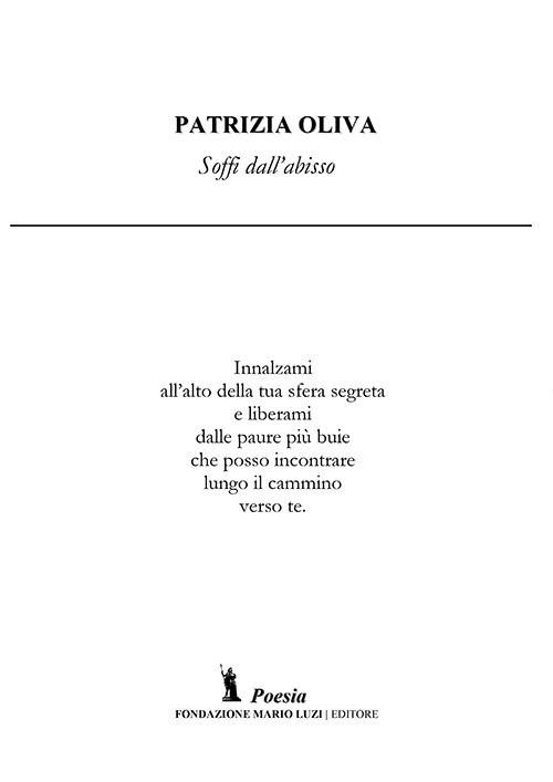 Soffi dall'abisso - Patrizia Oliva - copertina