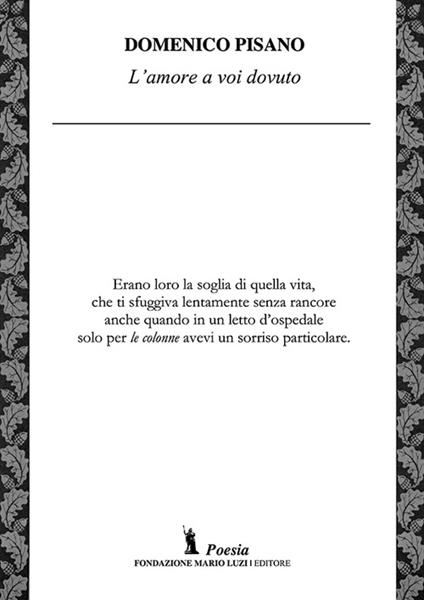 L' amore a voi dovuto - Domenico Pisano - copertina