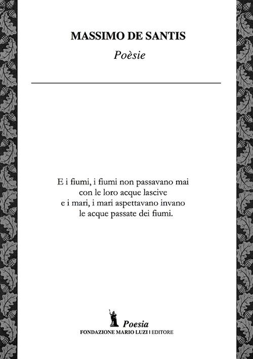 Poèsie - Massimo De Santis - copertina