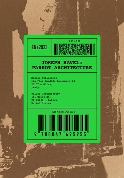 Joseph Havel: Parrot Architecture - copertina