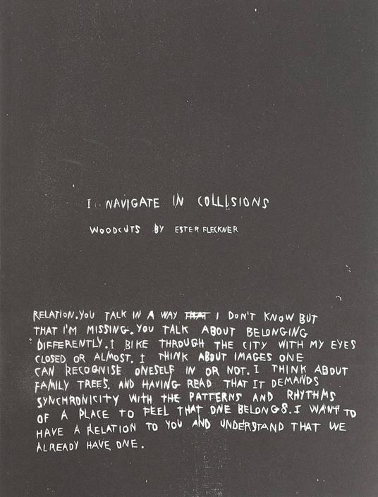 Ester Fleckner: I navigate in collisions - copertina