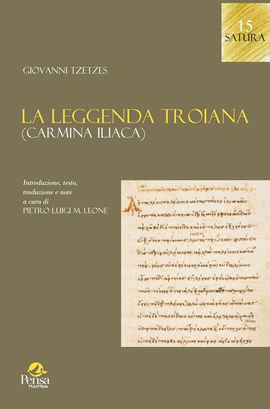 La leggenda troiana (Carmina Iliaca) - Giovanni Tzetzes - copertina