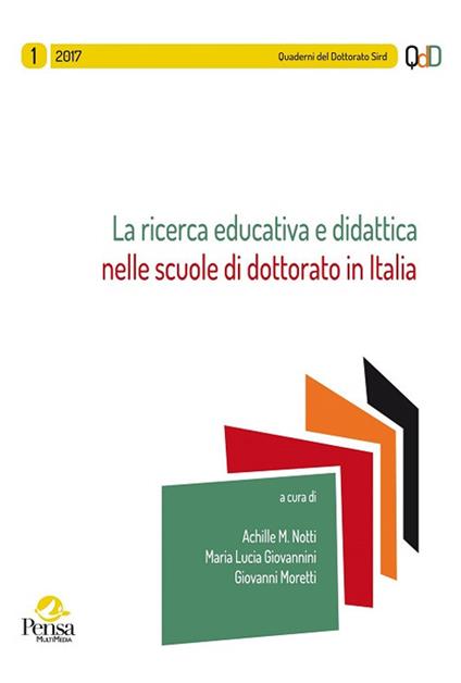 La ricerca educativa e didattica nelle scuole di dottorato in Italia (2018) - copertina
