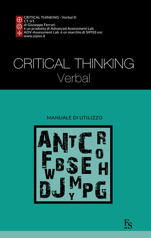 Critical thinking verbal - Giuseppe Ferrari - copertina