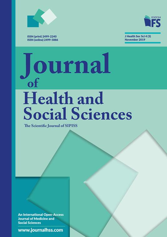 Journal of health and social sciences (2019). Vol. 3: November. - copertina