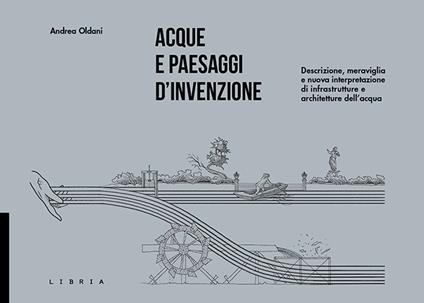 Acque e paesaggi d'invenzione. Descrizione, meraviglia e nuova interpretazione di infrastrutture e architetture dell'acqua - Andrea Oldani - copertina