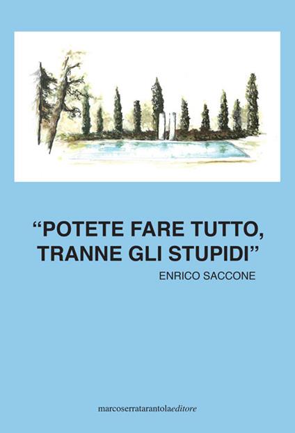 Potete fare tutto, tranne gli stupidi - Enrico Saccone - copertina