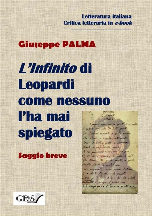 L' Infinito di Leopardi come nessuno l'ha mai spiegato - Giuseppe Palma - ebook